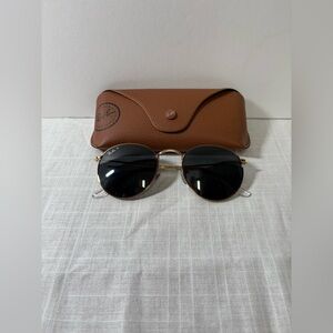 Ray-Ban Black and Gold Sunglasses